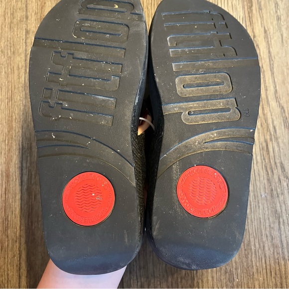 Black sparkly fitflops - Picture 4 of 5